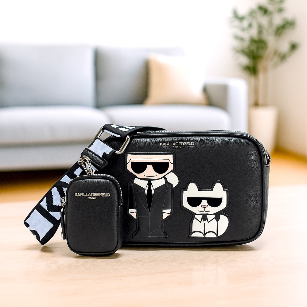BRAND NEW - Karl Lagerfeld Paris Maybelle Camera Crossbody Bag, Multi Combo ❤️